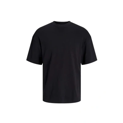 Afbeelding van Jack &amp; Jones Einfarbiges Kurzarm Dropped Shoulder Tshirt basic, Heren, Maat: Small, Schwarz