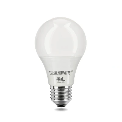 Afbeelding van E27 LED Lamp 5W Warm Wit, Schemersensor