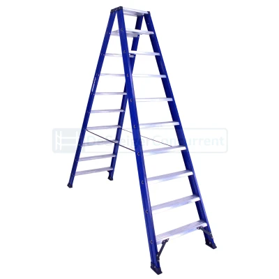 Afbeelding van DAS Hercules Blue trapladder dubbel 2x10 treden