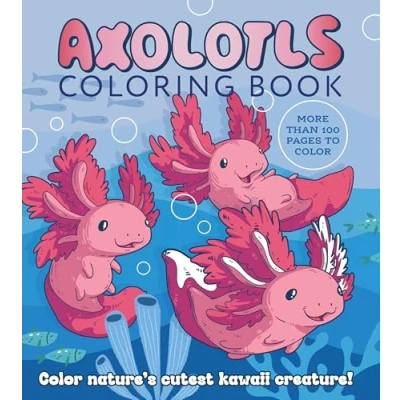 Afbeelding van Chartwell Coloring Books Axolotls Book