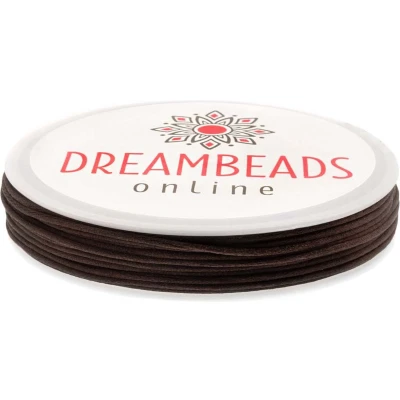Afbeelding van Satijnkoord (2 mm) Dark Brown (8 Meter)