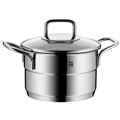 Afbeelding van WMF kookpot klein 16cm, Kookpan inductie 2 L, Cromargan gepolijst roestvrij staal, vaatwasmachinebestendig