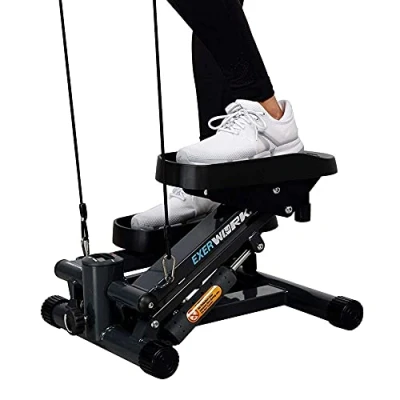 Afbeelding van Exerpeutic EXERWORK 850 Bluetooth Smart Cloud Fitness Ministepper met uitgebreide capaciteit en instelbare staphoogte, gratis app trainingsdoelen instellen