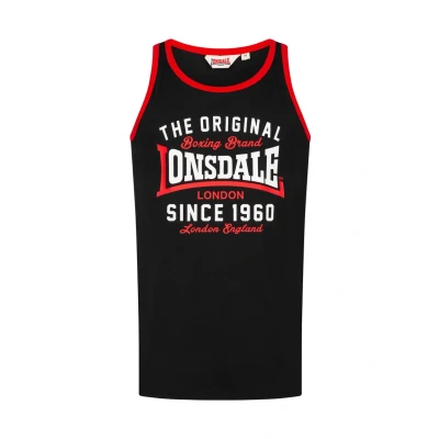 Afbeelding van Lonsdale Top, Heren, Maat: Small, Black red white