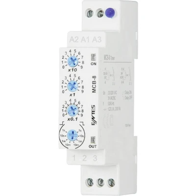 Afbeelding van ENTES 101584 MCB 8 Tijdrelais Multifunctioneel 24 V/DC, V/AC, 230 V/AC 1 stuk(s) Tijdsduur: 0.1 s 30 h 1x wisselcontact