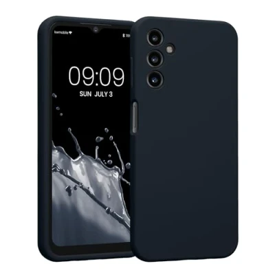 Afbeelding van kwmobile telefoonhoesje geschikt voor Samsung Galaxy A14 5G TPU backcover met siliconen coating Smartphone case in bosbesblauw