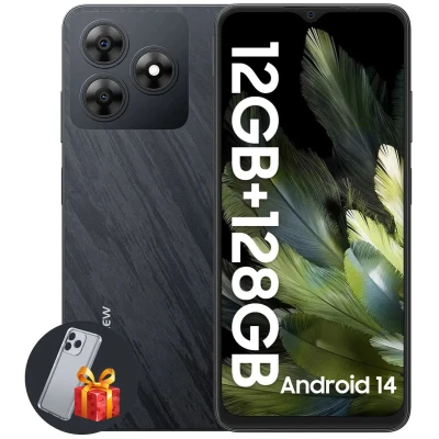 Afbeelding van Blackview WAVE 8 Smartphone Android 14 12(4+8)GB+128GB 6.56 inch 90Hz 4G Dual SIM Ontgrendeld 5000mAh/10W GPS Zwart
