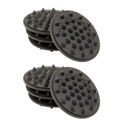 Afbeelding van Oehlbach Shock Absorber Trillingsdemper voor subwoofer, luidspreker, versterker en draaitafel, trillingsbescherming, luidsprekerpoten, zwart, 8 stuks