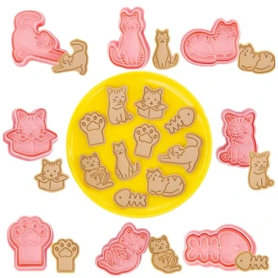 Afbeelding van koekjessnijder kat uitsteker cookie cutter