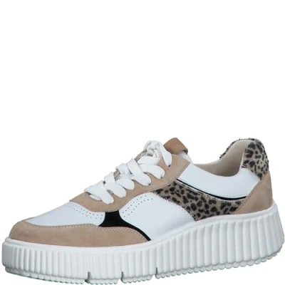 Afbeelding van Tamaris Dames Sneaker 1 23771 42 402 Maat: 36 EU, Beige kam