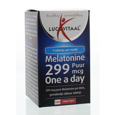 Afbeelding van 2+2 gratis: Lucovitaal Melatonine Puur 0.299mg 500 tabletten
