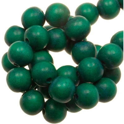Afbeelding van Houten Kralen Vintage Look (8 mm) Malachite (104 stuks)