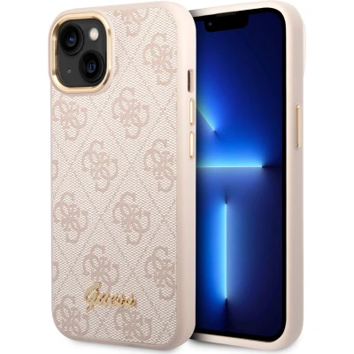 Afbeelding van Guess iPhone 14 Plus Hardcase Backcover 4G Metal Buttons &amp; Camera Roze