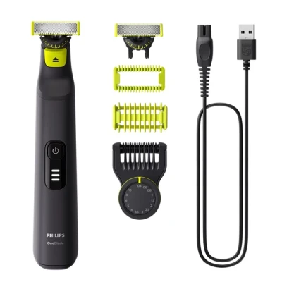 Afbeelding van Philips OneBlade Pro 360 Face + Body Zwart Trimmer, scheerapparaat en styler in 1 QP6542/15