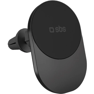 Afbeelding van SBS Ventilatiesleuf universele houder 15W WirelessCharge, Smartphonehouder, Zwart