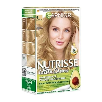 Afbeelding van Garnier Nutrisse Crème Lichtblond 90 / Haarverf voor permanent haar (met 3 voedende oliën) 1 stuk