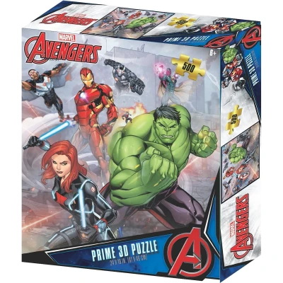 Afbeelding van Marvel Avengers Personages Collage Puzzel 500 stk 61x46 cm met 3D lenticulair effect