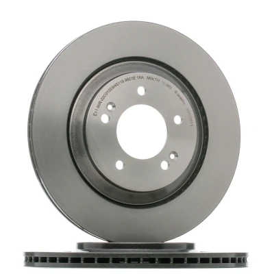 Afbeelding van BREMBO 09.D085.11 Remschijf 314 20 5 interne ventilatie Gecoat High carbon Met schroeven HYUNDAI: i30 III Hatchback, Fastback