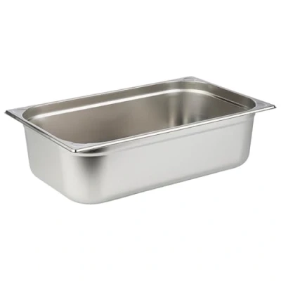 Afbeelding van APS 81106 GN 1/1, Gastronorm container van roestvrij staal/afmetingen 32,5 x 53 cm/diepte 150 mm/volume 20 liter