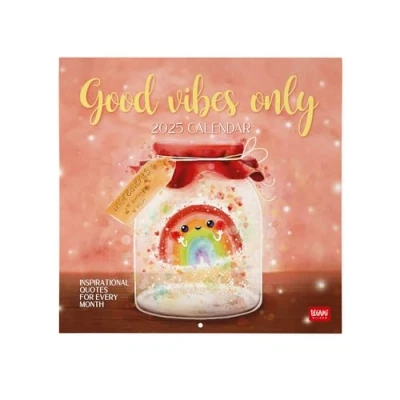 Afbeelding van Legami wandkalender 2025 Grote 30 x 29 cm, 12 maanden en jaarplanner, ruimte voor notities notities, 6 talen, sterrenbeelden internationale feestdagen, Good