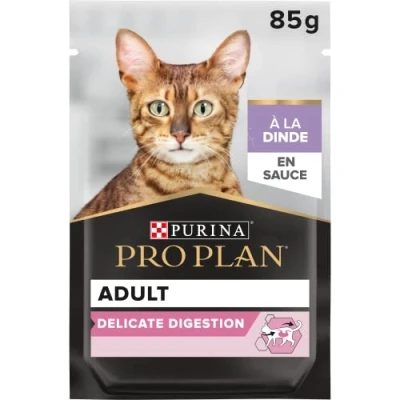 Afbeelding van 12x85g Delicate Kalkoen Nutrisavour Pro Plan Kattenvoer