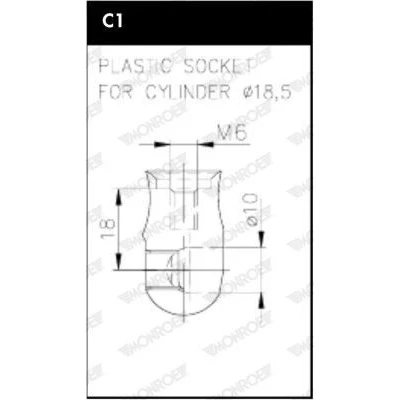 Afbeelding van MONROE ML6365 Gasveer Motorkap 340 VOLKSWAGEN: Passat B8 Variant, Alltrack