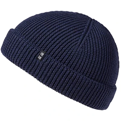 Afbeelding van Enter the Complex® Fisherman Muts van 100% merinowol voor dames en heren, Lichtgrijs