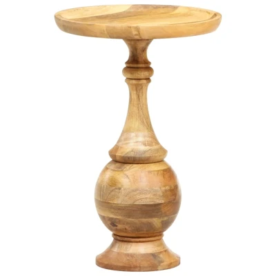 Afbeelding van Bijzettafel rond 43x43x66 cm massief mangohout