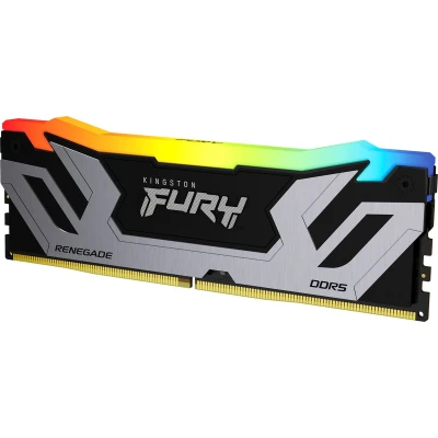 Afbeelding van Kingston 24GB 8400MT/s DDR5 CL40 CUDIMM FURY Renegade RGB Silver XMP