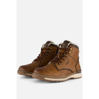 Afbeelding van Mustang Snowboots, Heren, Maat: 40, Mittelbraun Pu