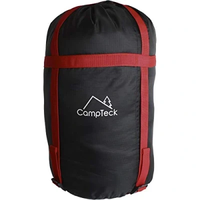 Afbeelding van CampTeck U6954 Lichtgewicht waterdichte compressiezak voor slaapzak, kledingopslag, reizen, kamperen, outdoor, zwart