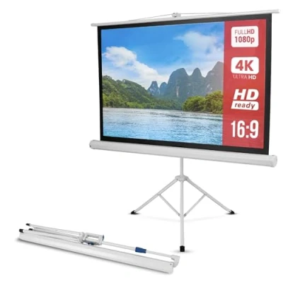 Afbeelding van PYLE PRJTP52 Draagbaar statief voor projectiescherm 50 inch mobiel Pyle, Wit