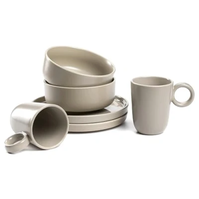 Afbeelding van Leonardo Roma serviesset 6 delig beige