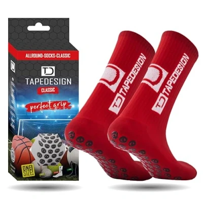 Afbeelding van Tapedesign Allround Classic Gripsokken Rood Maat: 37 48