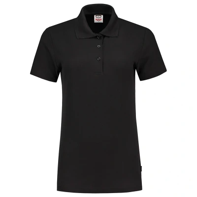Afbeelding van Tricorp Dames Poloshirt Casual 201006 180gr Slim Fit Zwart Maat 3XL