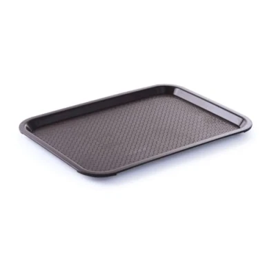 Afbeelding van Hendi Dienblad Rechthoek Bruin Kunststof Fastfood Horeca 350x450x(H)20mm