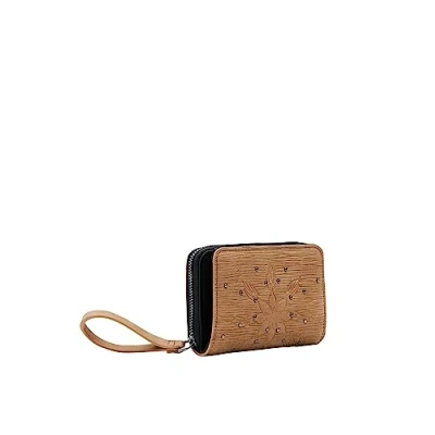 Afbeelding van Desigual MONE Aquiles MAYA Portemonnee, Dames, Maat: One Size, Camel