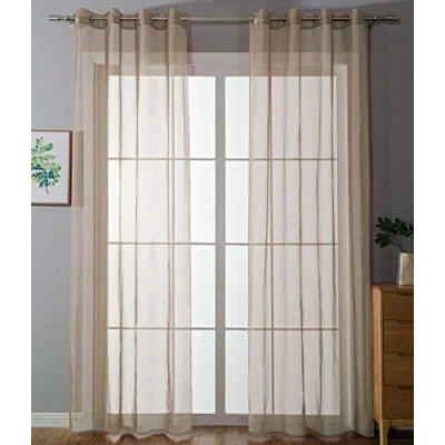Afbeelding van Set van 2 ooggordijnen 245x140 cm transparant 20332 cn2
