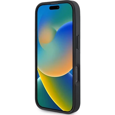 Afbeelding van Mercedes Benz Backcase hoesje geschikt voor iPhone 16 Pro Effen Rood Kunstleer