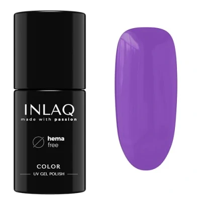 Afbeelding van INLAQ® UV nagellak verschillende kleuren pasteltinten gel Sweet Candies collectie kleur violet Eggplant 6 ml