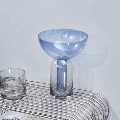 Afbeelding van AYTM Vaas Torus, blauw, Ø 25 cm, hoogte 33 glas