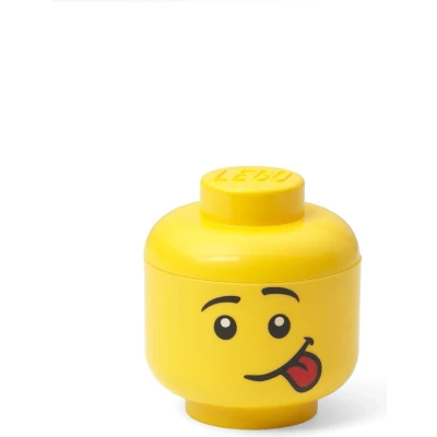 Afbeelding van Lego Opbergbox Hoofd Silly Mini Polypropyleen Geel