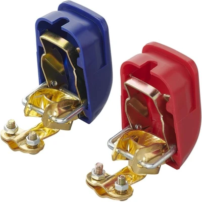 Afbeelding van Pro Plus Accupoolklem Set Snelsluiting Ø 16 t/m 17 mm Pool (+) en Min ( ) blister