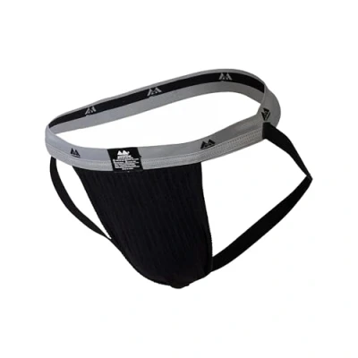 Afbeelding van MM Sports The Original Swimmer/Jogger Jockstrap 1 inch Black MAAT S Heren Ondergoed voor Man Mannen Jock