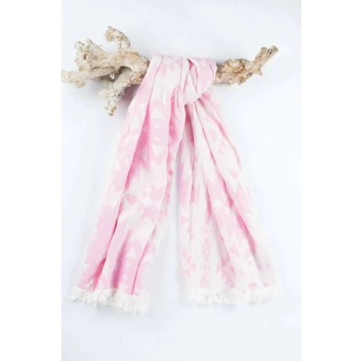 Afbeelding van Hamamdoek Kelim Soft Pink 170x85cm van Call it Fouta!
