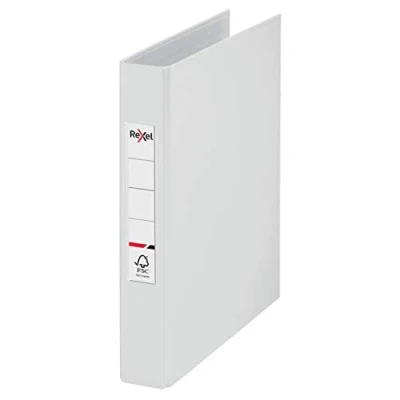 Afbeelding van Rexel 2115562 ringband A5 wit 2 ringen diameter 25 mm