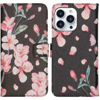 Afbeelding van iMoshion Hoesje Geschikt voor iPhone 13 Pro Luxe Bookcase Zwart
