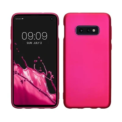 Afbeelding van kwmobile telefoonhoesje geschikt voor Samsung Galaxy S10e Hoesje smartphone Back cover in metallic roze