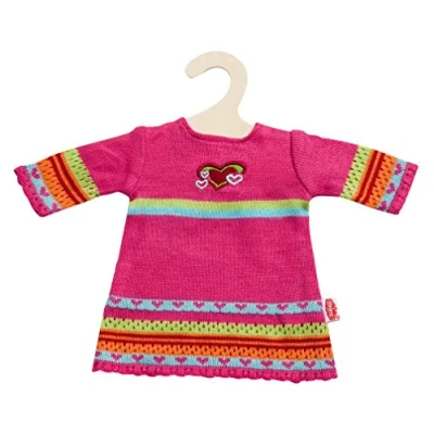 Afbeelding van Heless Poppenjurk Met Hartjes Roze Voor Pop Van 35 45 Cm
