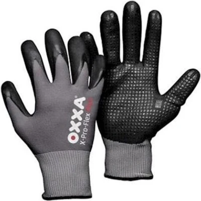 Afbeelding van Oxxa X Pro Flex Plus 51 295 handschoen L Zwart Nitril/Lycra Gebreid manchet EN 388:2016